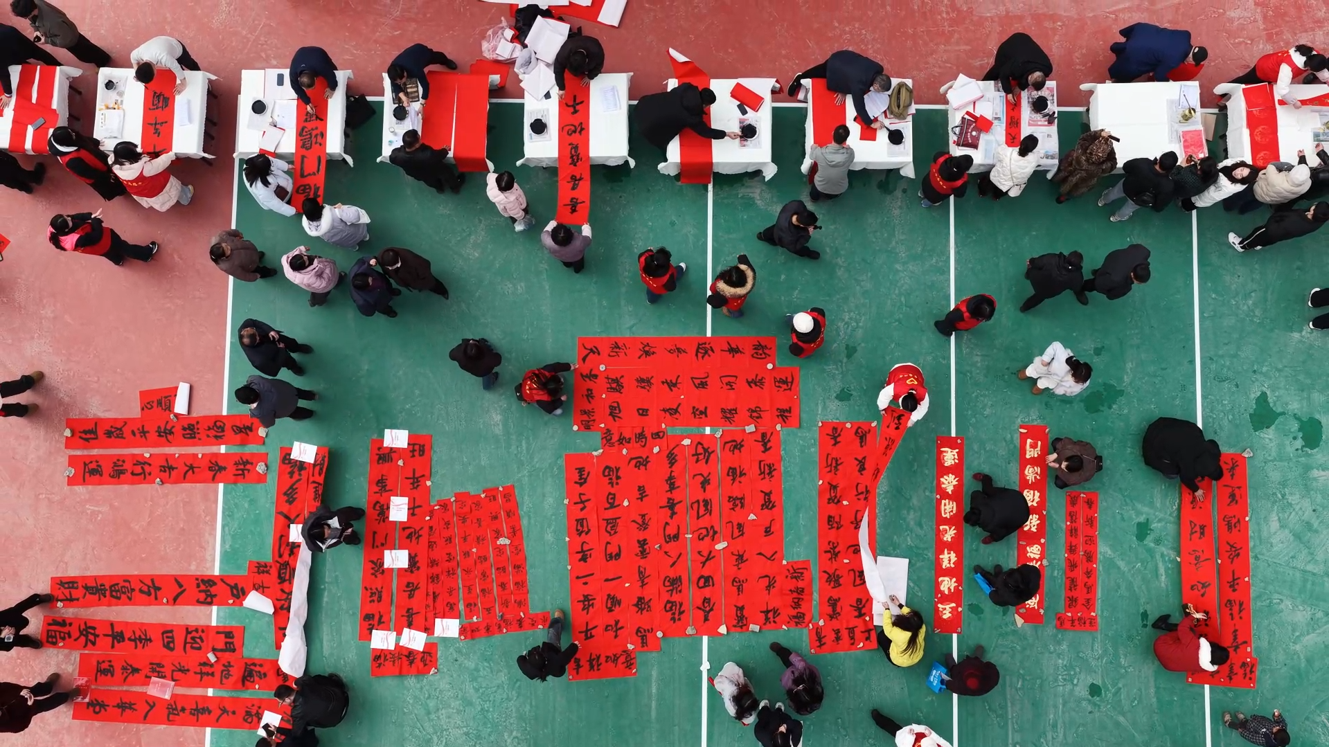 義寫春聯活動現場